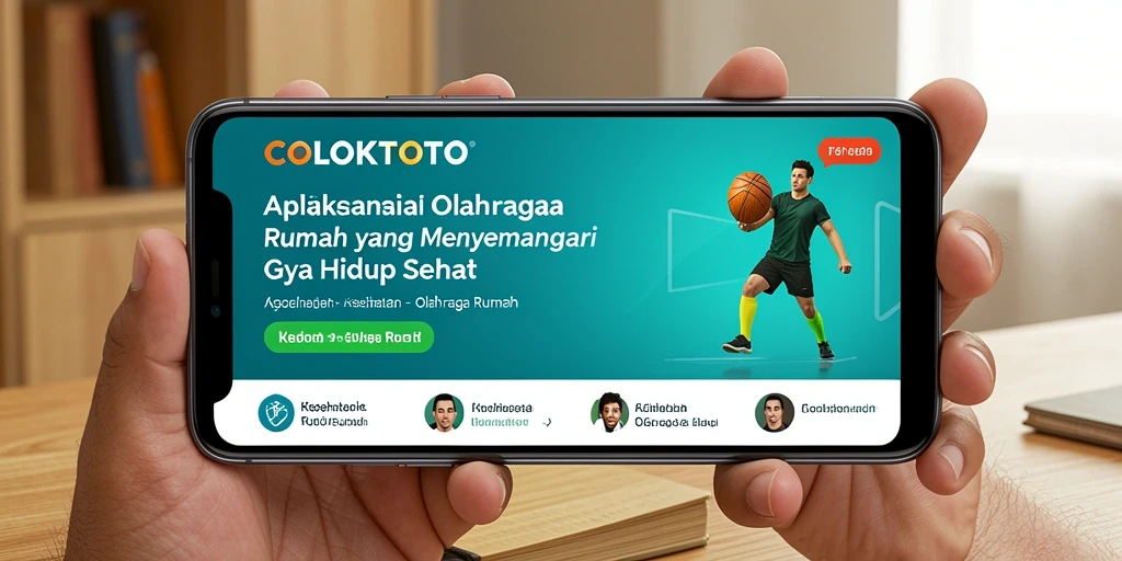 Antarmuka COLOKTOTO yang user-friendly dan menarik untuk olahraga di rumah.