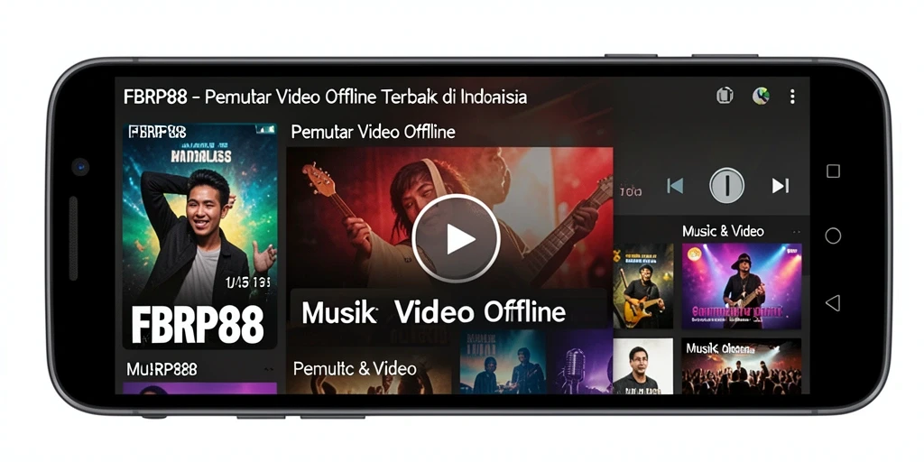 Antarmuka FBRP88 yang sederhana dan mudah digunakan untuk pemutar video offline.