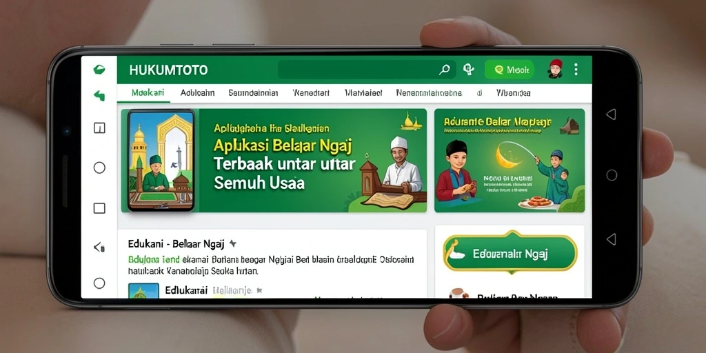 Antarmuka pengguna HUKUMTOTO yang intuitif dan menarik.