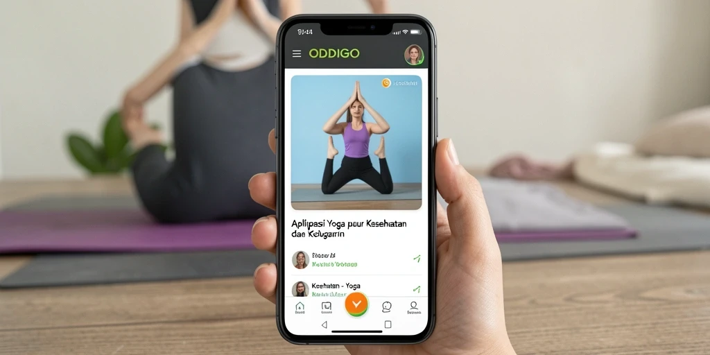 Antarmuka ODDIGO yang intuitif untuk pengalaman Yoga yang menyenangkan.