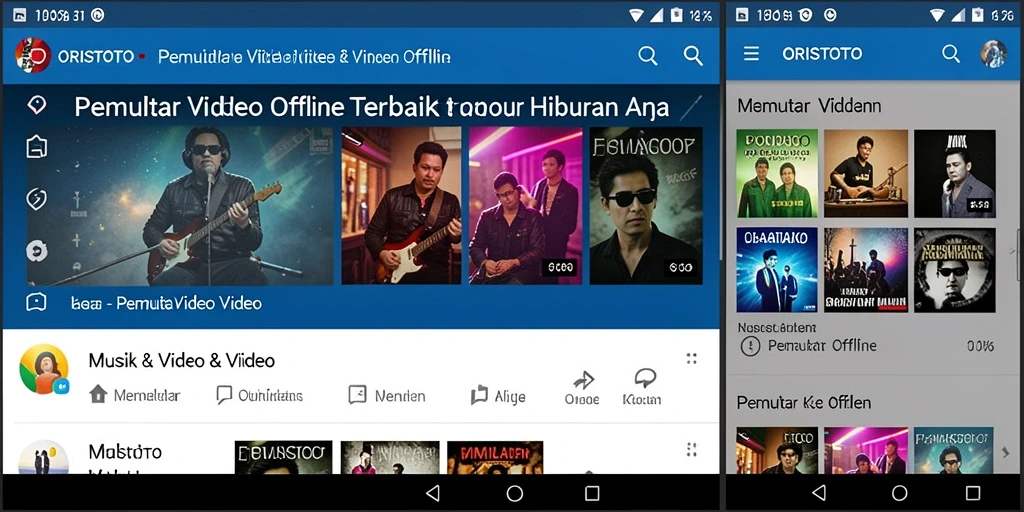 Tampilan antarmuka <strong>ORISTOTO</strong> yang sederhana dan fungsional untuk Pemutar Video Offline.