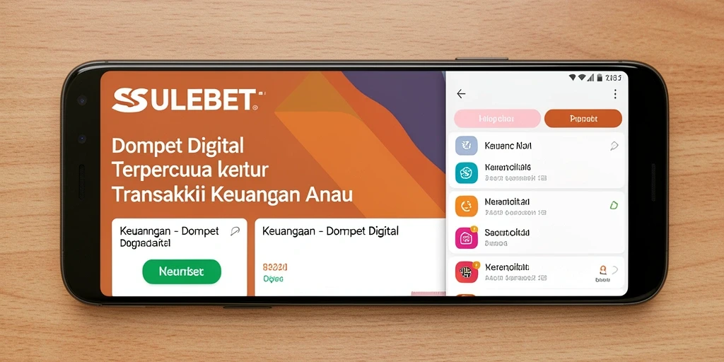 Antarmuka SULEBET yang modern dan fungsional sebagai Dompet Digital.